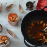 cazuela con escabeche de mejillones