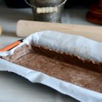 molde de tarta forrado
