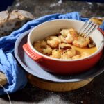 degustando las gambas al ajillo