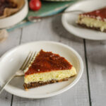 Porción de tarta de queso gallego