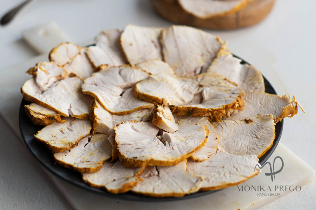 Pechuga de pavo cocinado al vacío