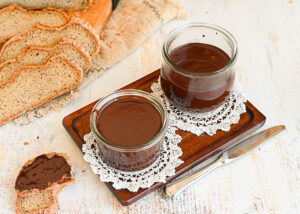 crema de cacao y avellanas