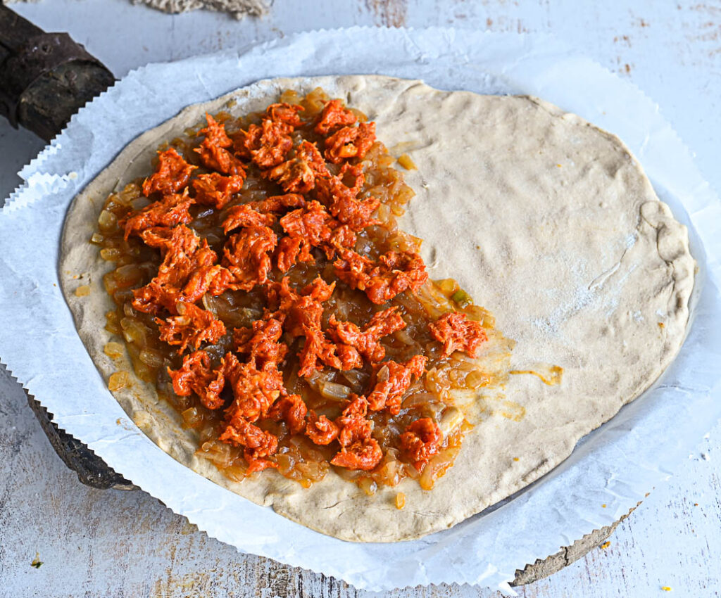 Empanada de zorza sin gluten
